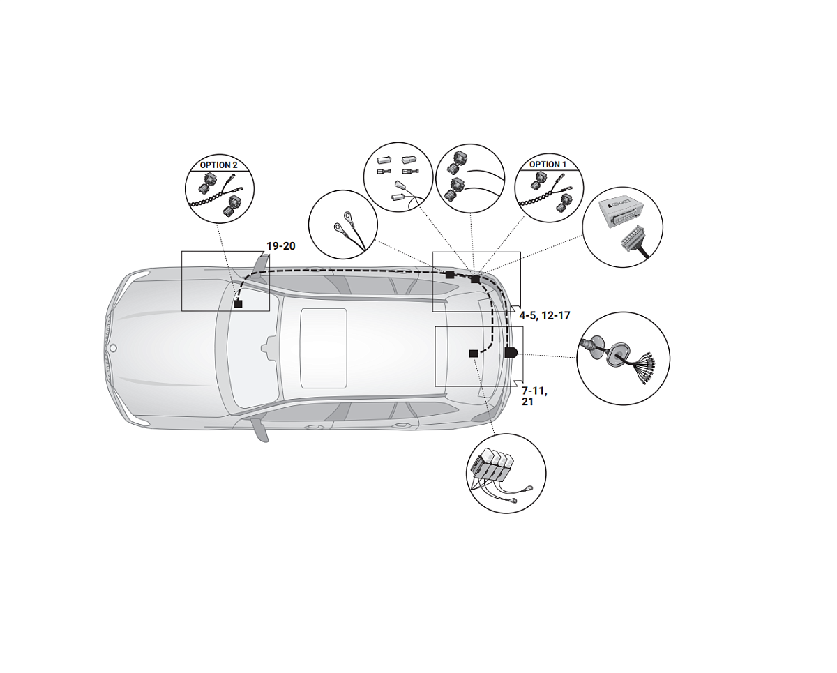 Электрика фаркопа Hak-System (13 pin) для BMW 4 серия 2020-2024 в Орске